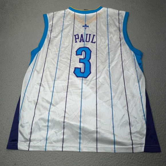 New‎ Orleans Hornets Chris Paul Basketball Jersey Men 2XL XXL White CP3 Adidas - Picture 3 of 13